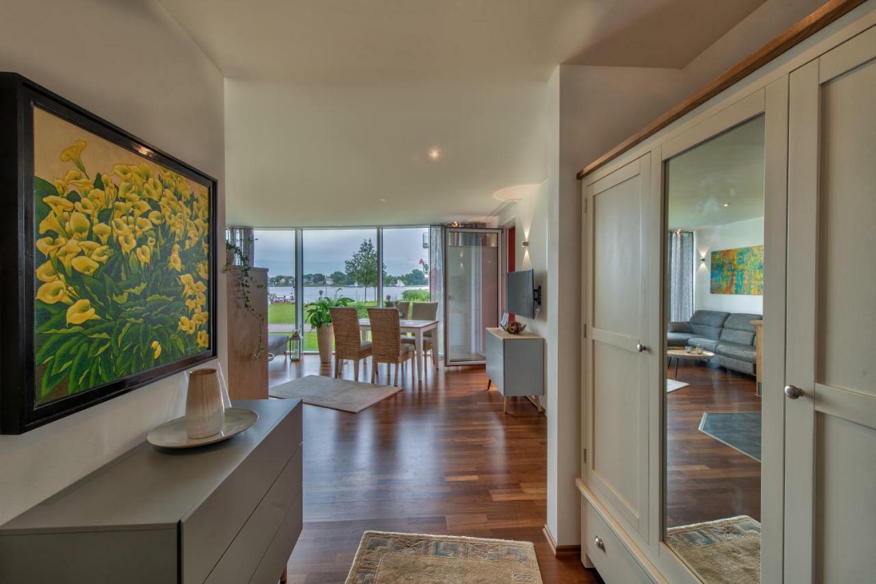 "Myharbourfront", Luxurioeses Wohnen An Der Hafenmole Apartment Rostock Bagian luar foto